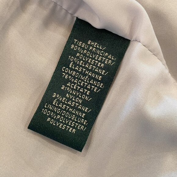 Ralph Lauren - Fit-and-flare, Scoop Neck, Black/Ivory Cocktail Dress - Size 6 - Picture 10 of 11